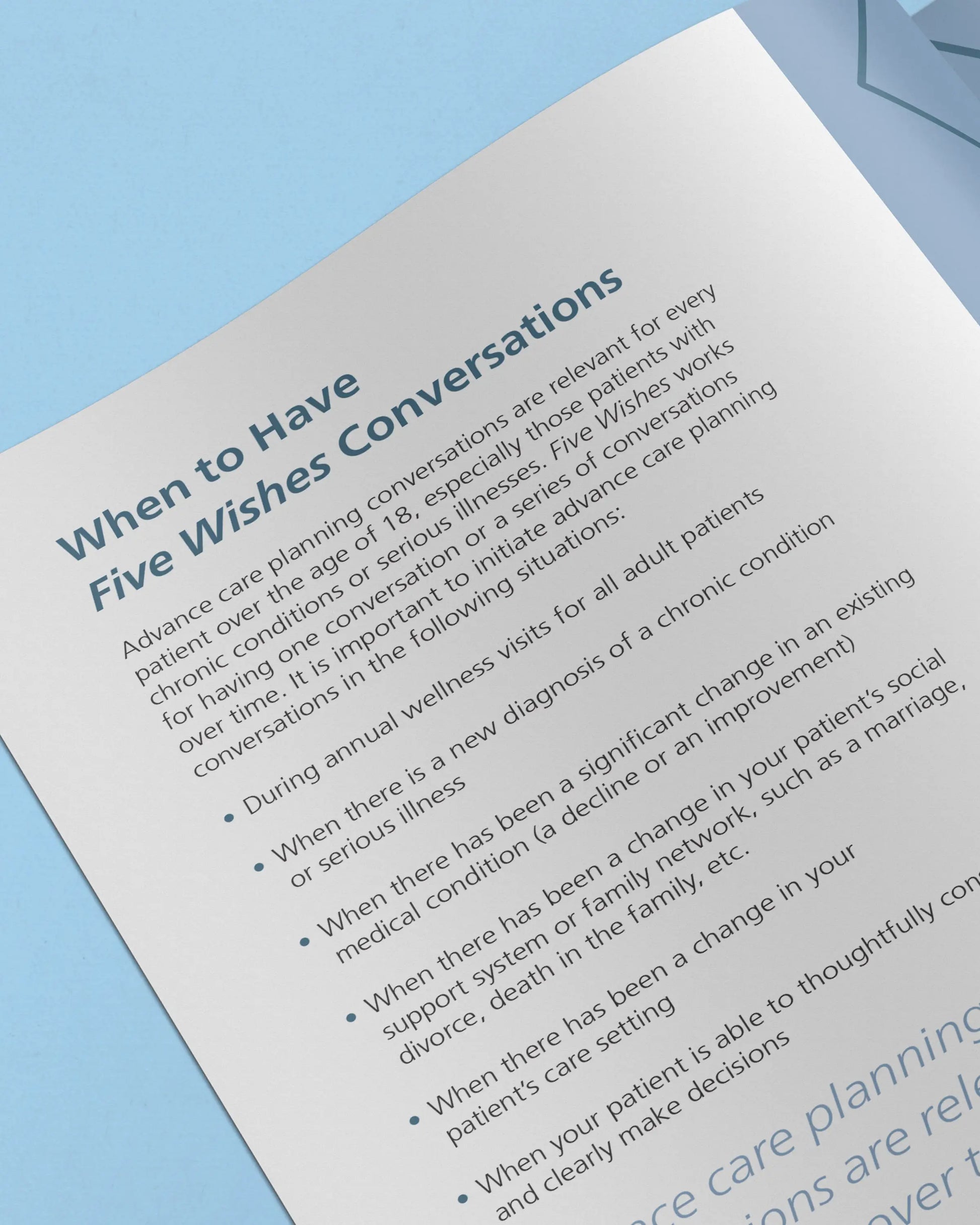 The Conversation Guide for Clinicians