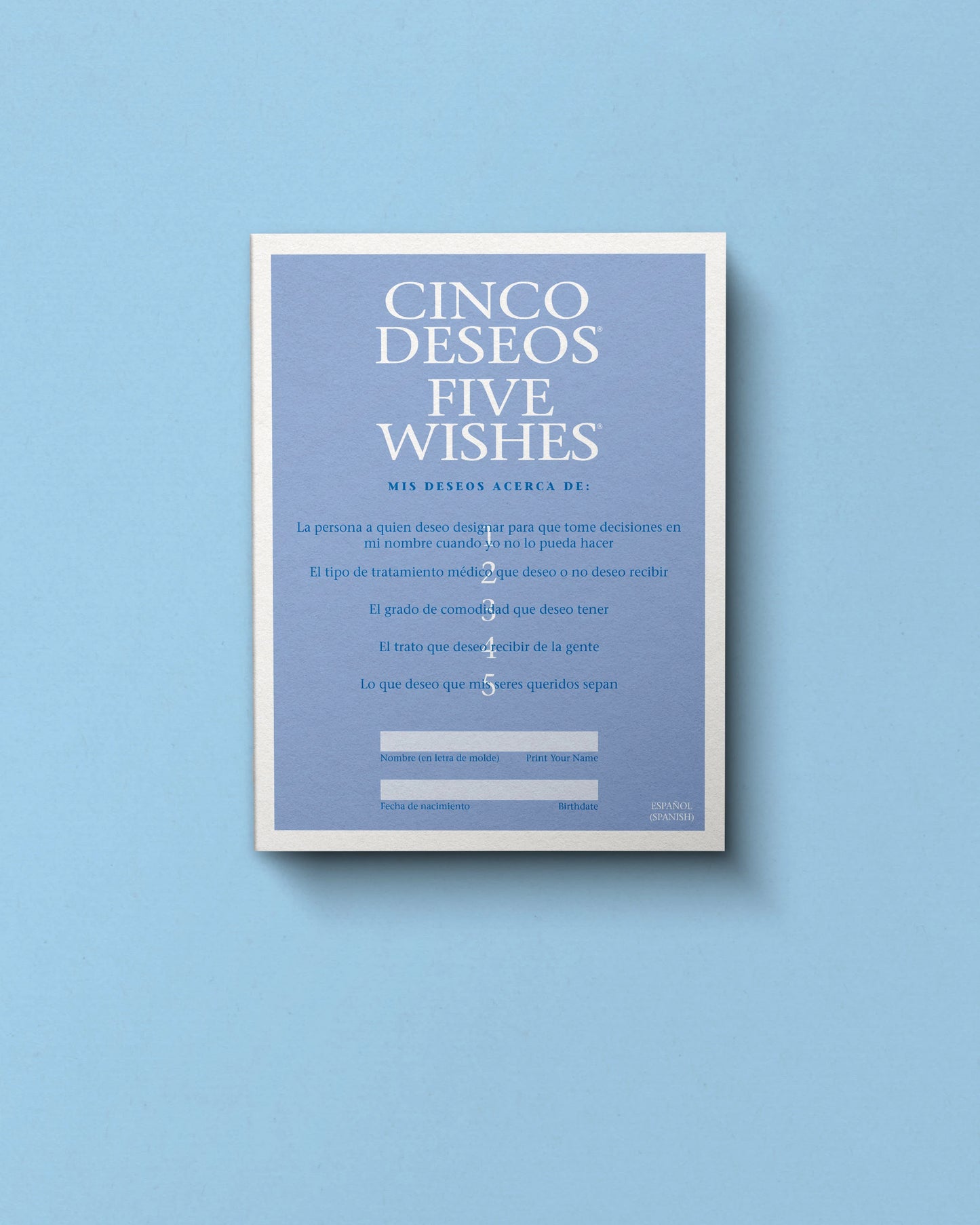 Five Wishes Paper
