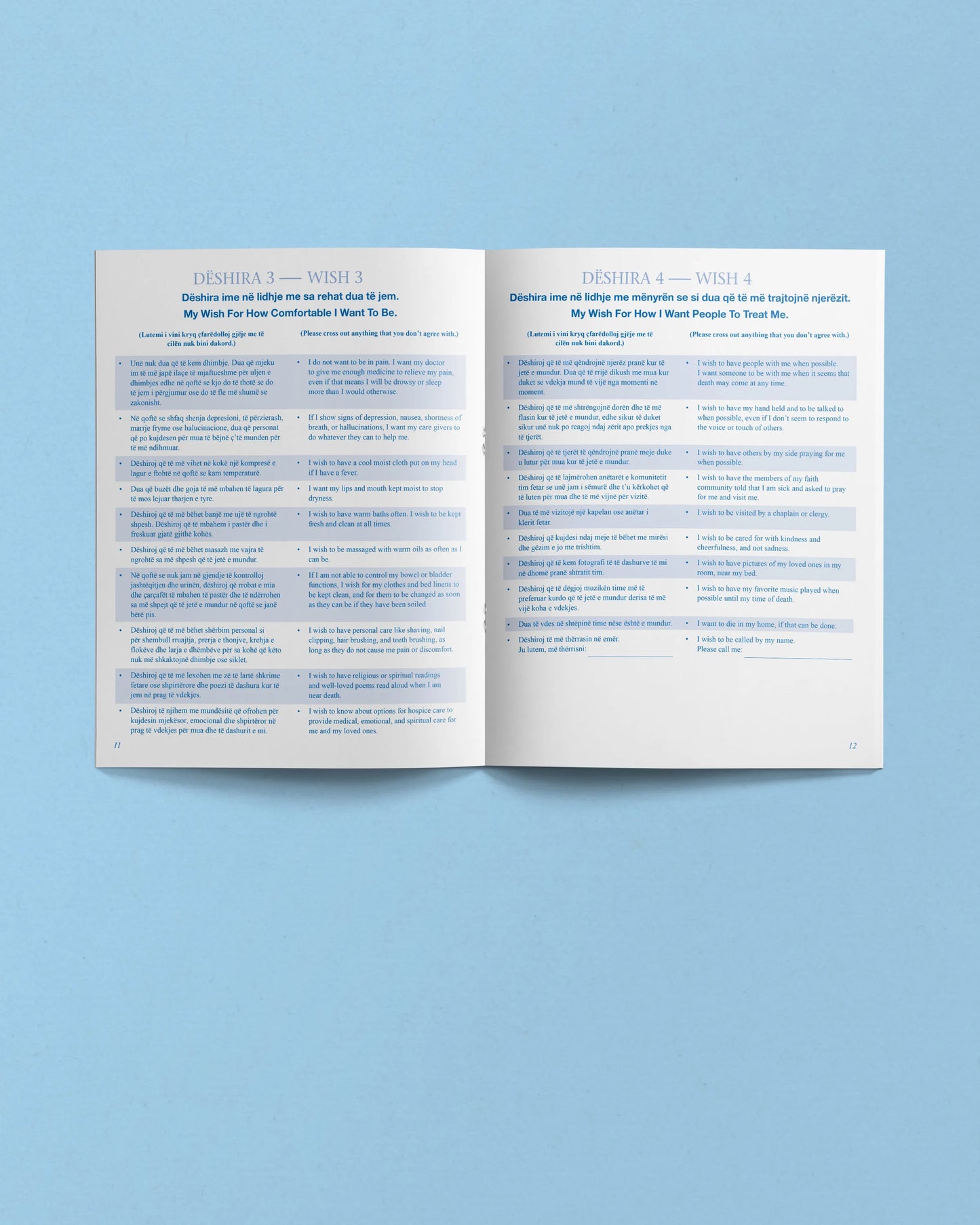Five Wishes Paper