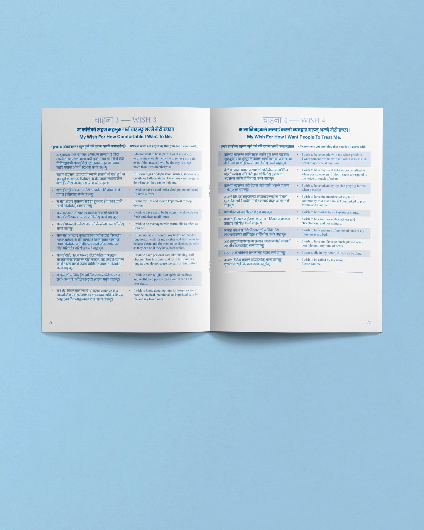 Five Wishes Paper