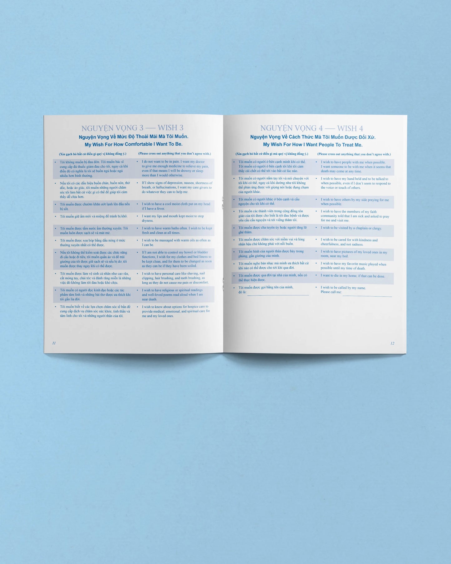 Five Wishes Paper