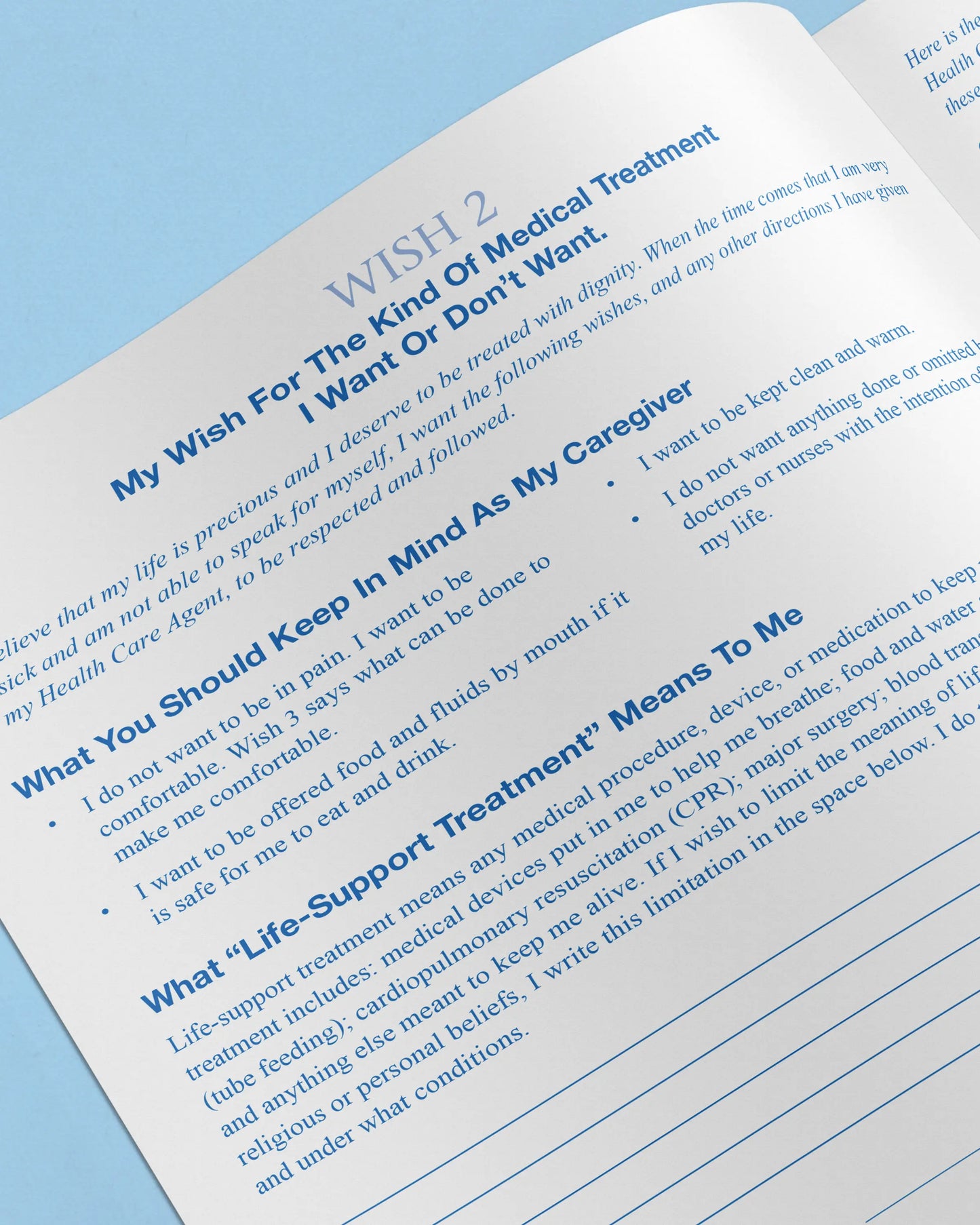 Five Wishes Paper