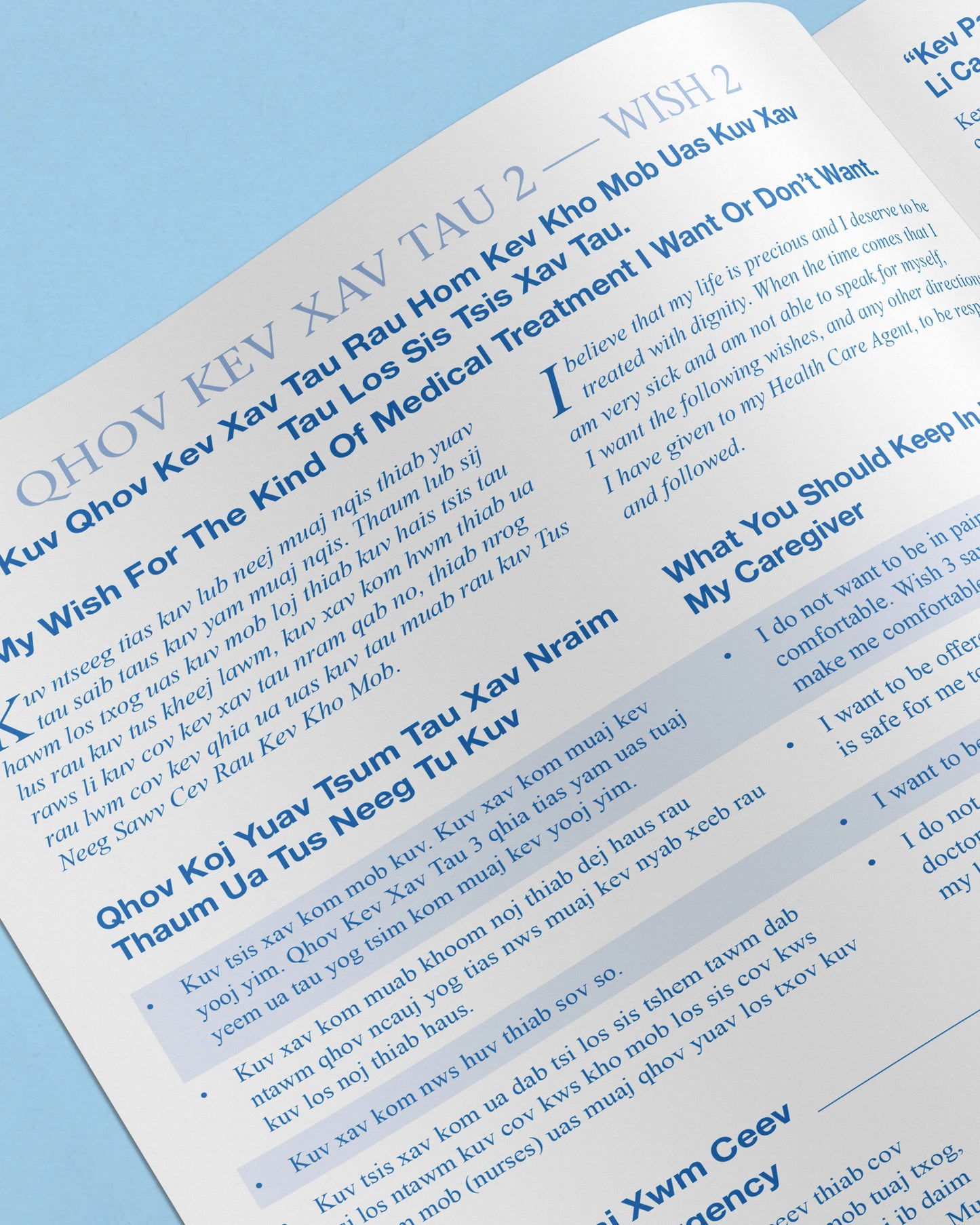 Five Wishes Paper