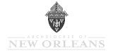 Logo of The French Quarter New Orleans with a black and white design.