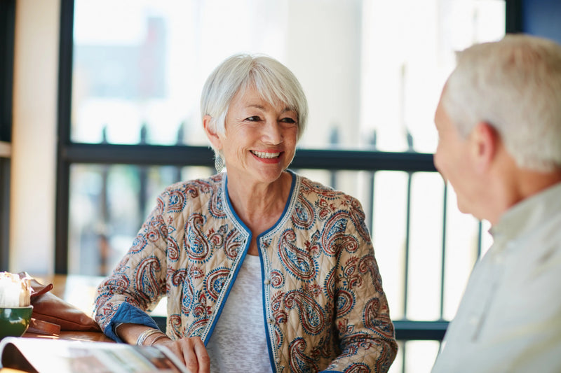 smiling senior woman understanding living will